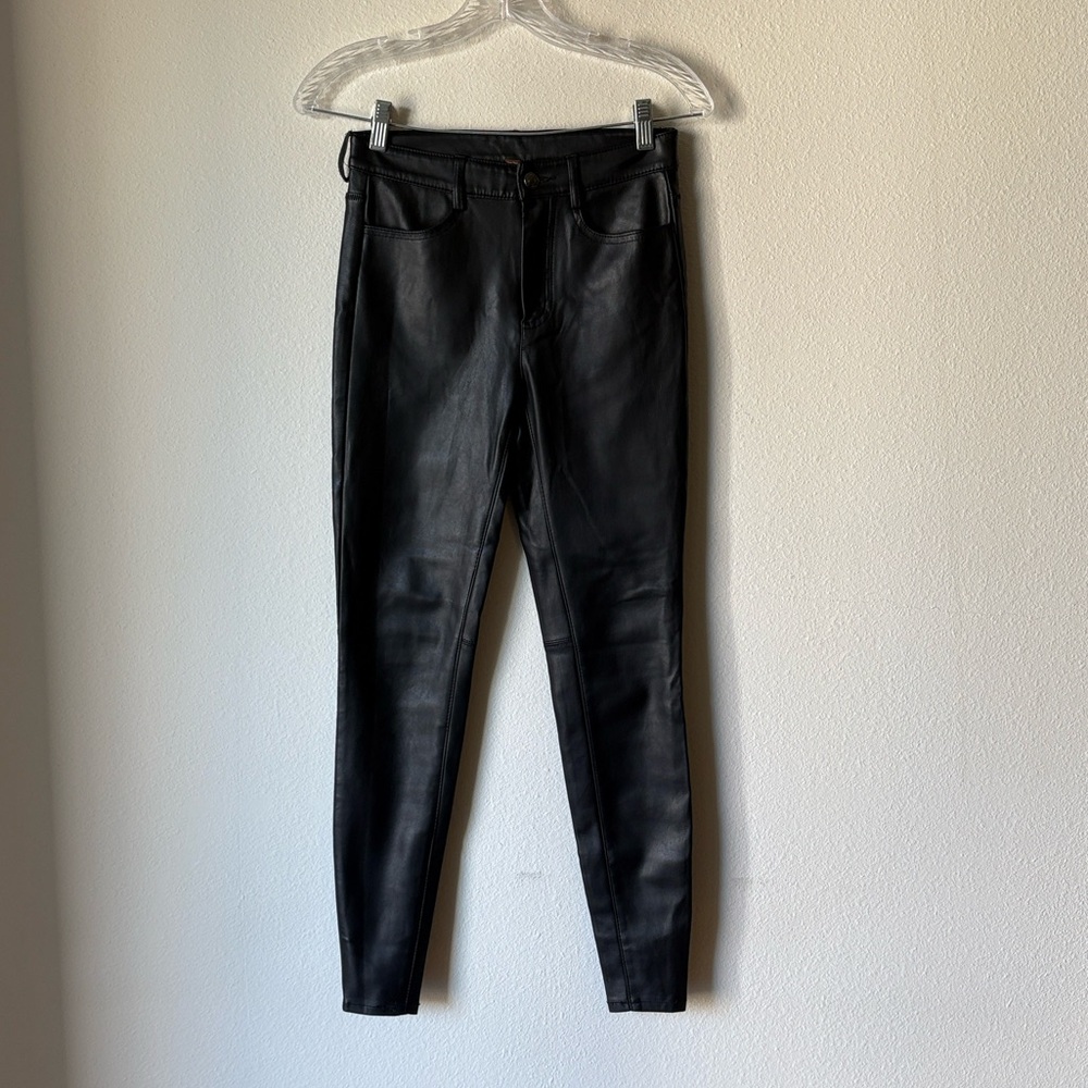 Free People Faux Leather Skinny Pants - Picture 9 of 16